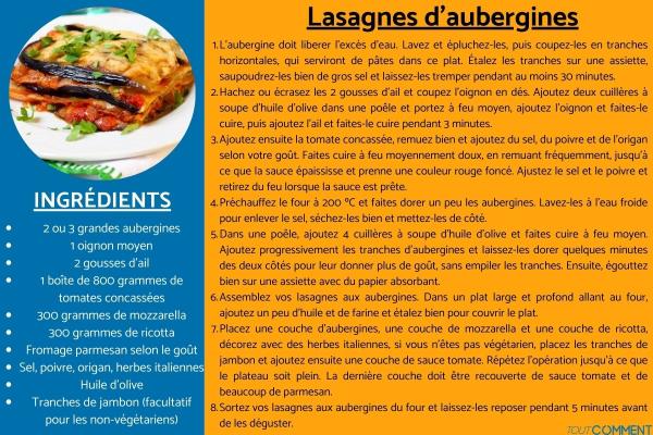 Lasagnes d'aubergines