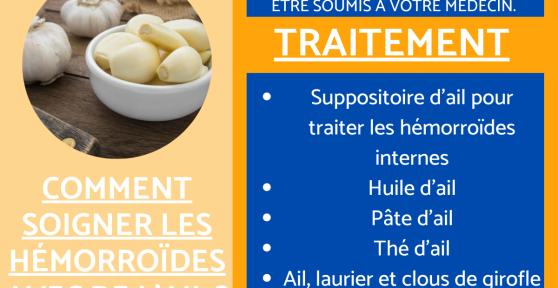 Comment soigner les hémorroïdes avec de l'ail