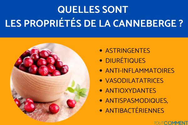 Cranberry - Propriétés de la canneberge