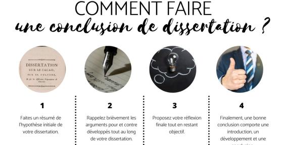 Comment faire une conclusion de dissertation