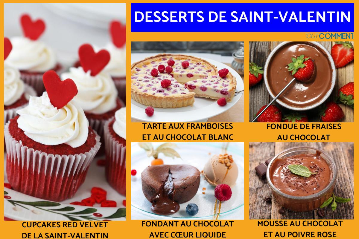 Desserts de Saint-Valentin