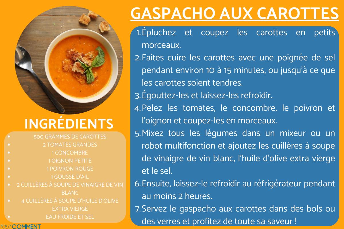 Gaspacho aux carottes