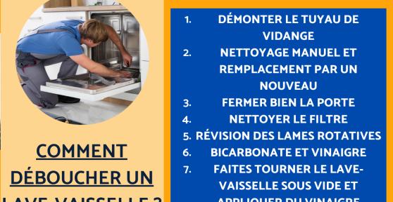 Comment déboucher un lave-vaisselle ?