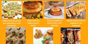 Entrées avec pâte feuilletée